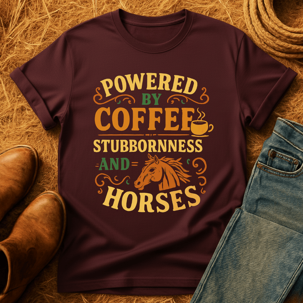 Coffee, Stubbornness & Horses T-Shirt