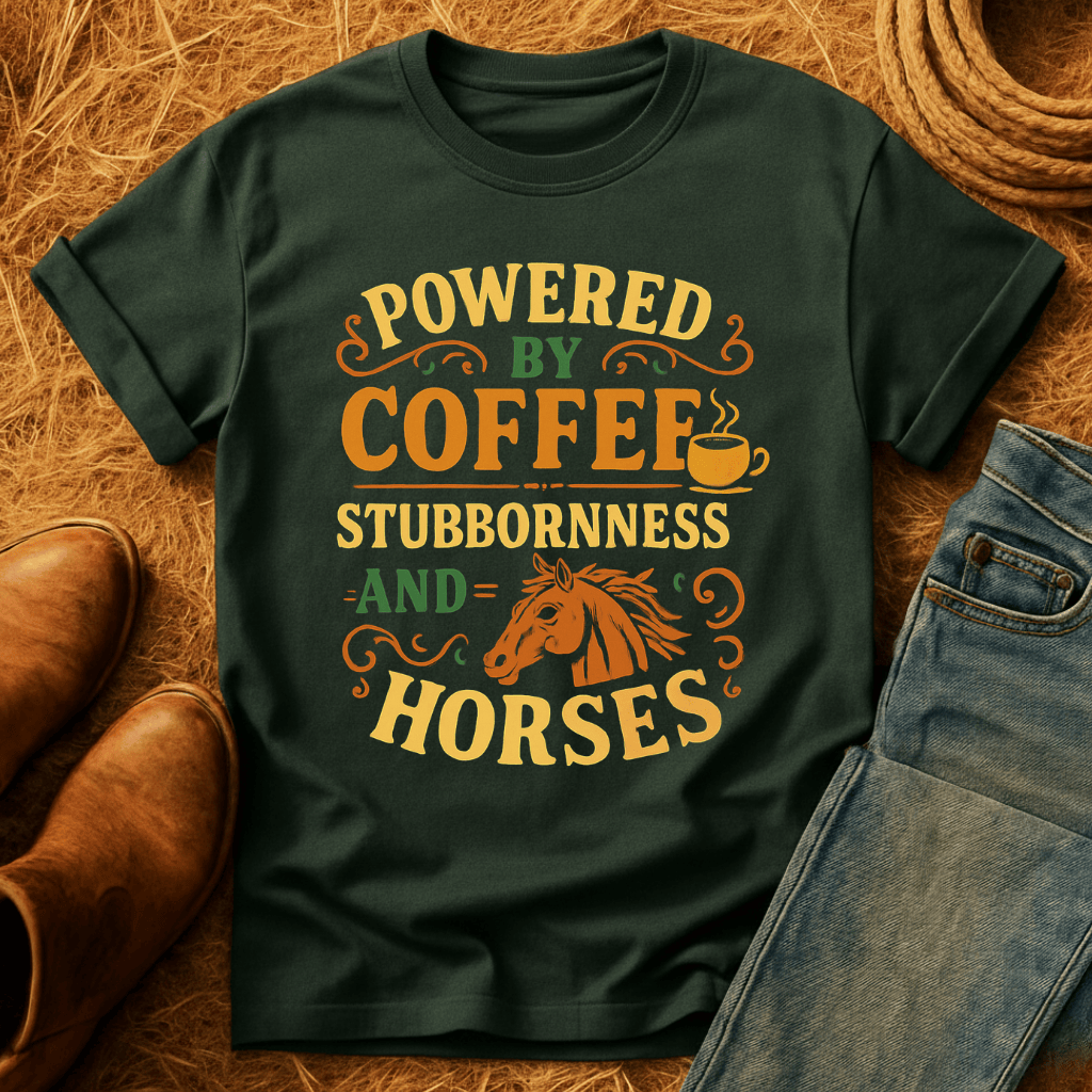 Coffee, Stubbornness & Horses T-Shirt