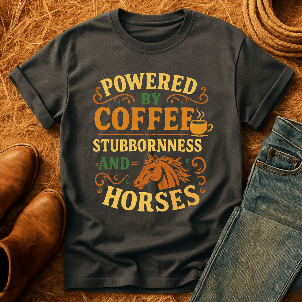 Coffee, Stubbornness & Horses T-Shirt