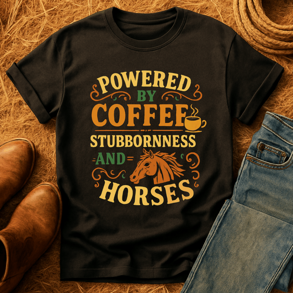 Coffee, Stubbornness & Horses T-Shirt