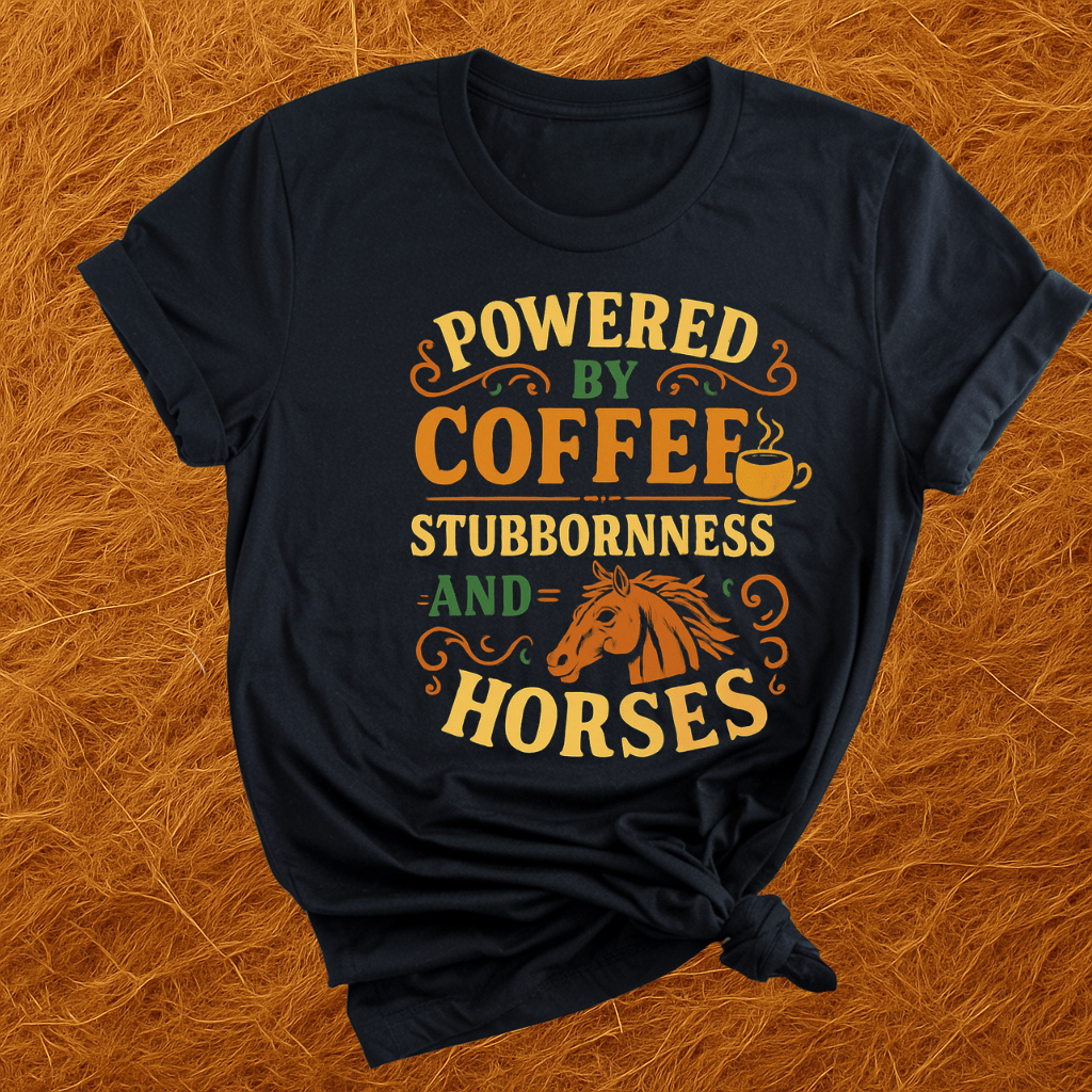 Coffee, Stubbornness & Horses T-Shirt