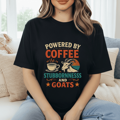 Coffee, Stubbornness & Goats T-Shirt