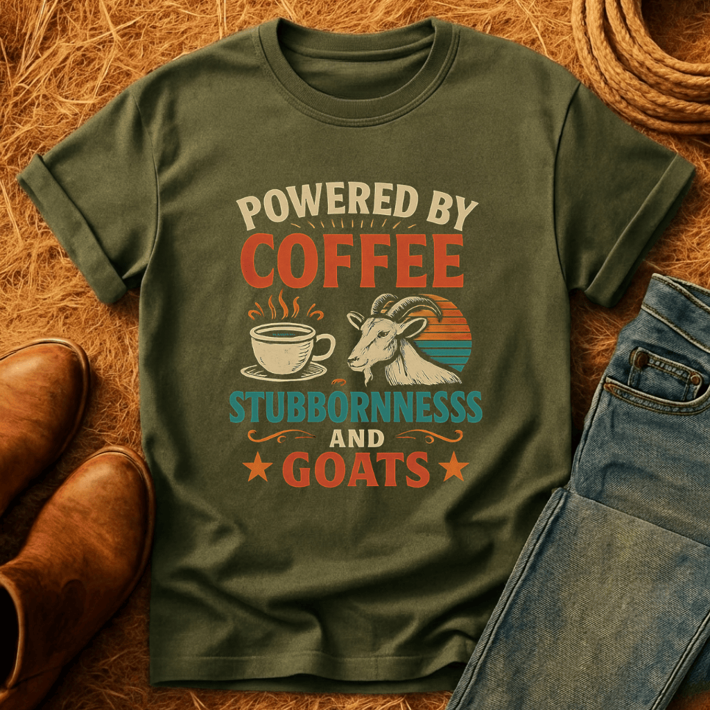 Coffee, Stubbornness & Goats T-Shirt