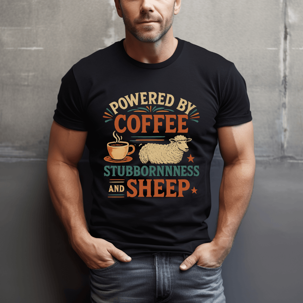 Coffee, Stubbornness & Sheep T-Shirt