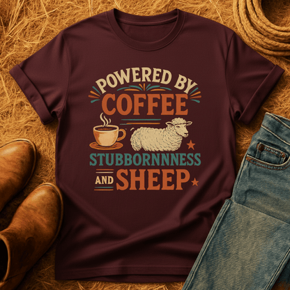 Coffee, Stubbornness & Sheep T-Shirt