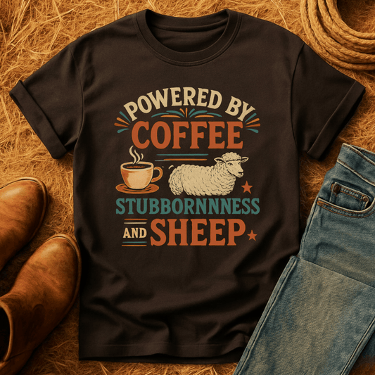 Coffee, Stubbornness & Sheep T-Shirt