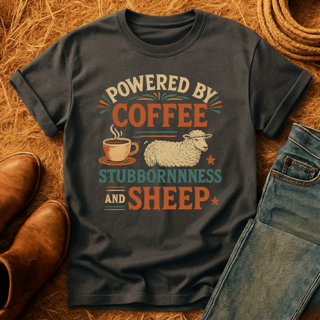 Coffee, Stubbornness & Sheep T-Shirt