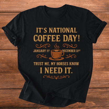 My Horses Recommend Coffee T-Shirt