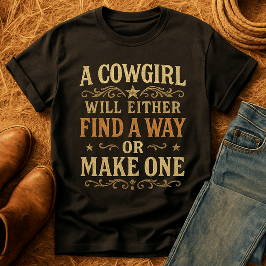 Cowgirl Will Find A Way T-Shirt