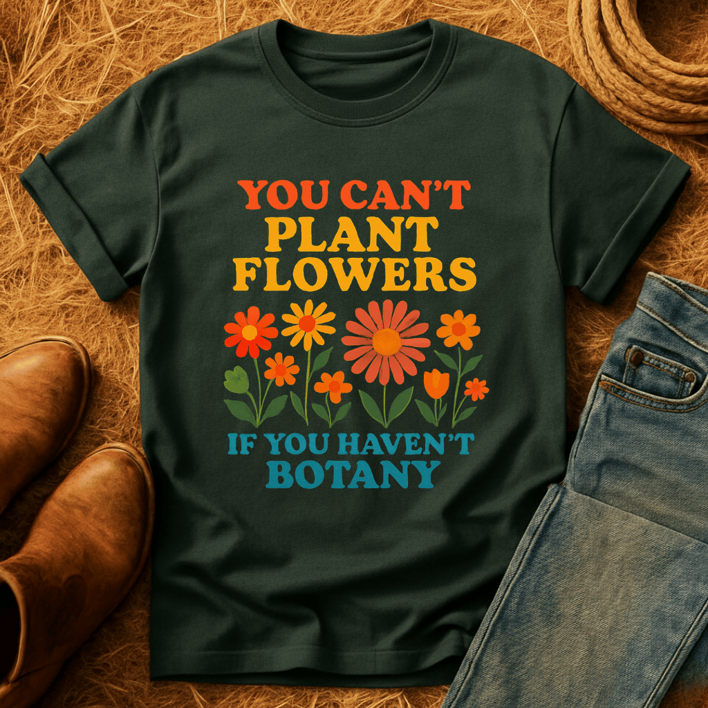 Bot-any Flowers Joke T-Shirt