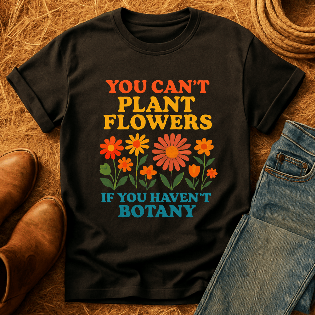 Bot-any Flowers Joke T-Shirt