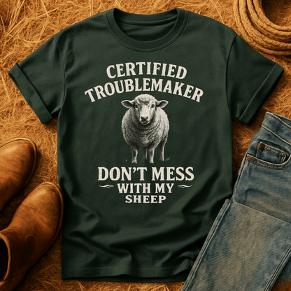 Certified Troublemaker Sheep T-Shirt