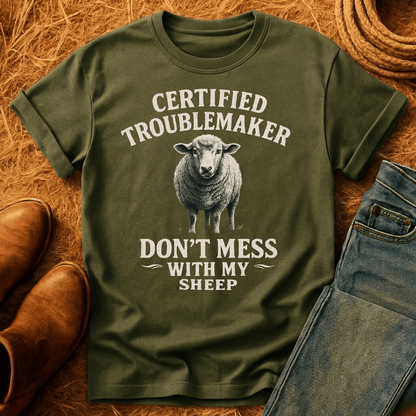 Certified Troublemaker Sheep T-Shirt