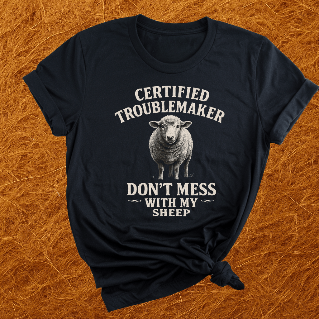 Certified Troublemaker Sheep T-Shirt