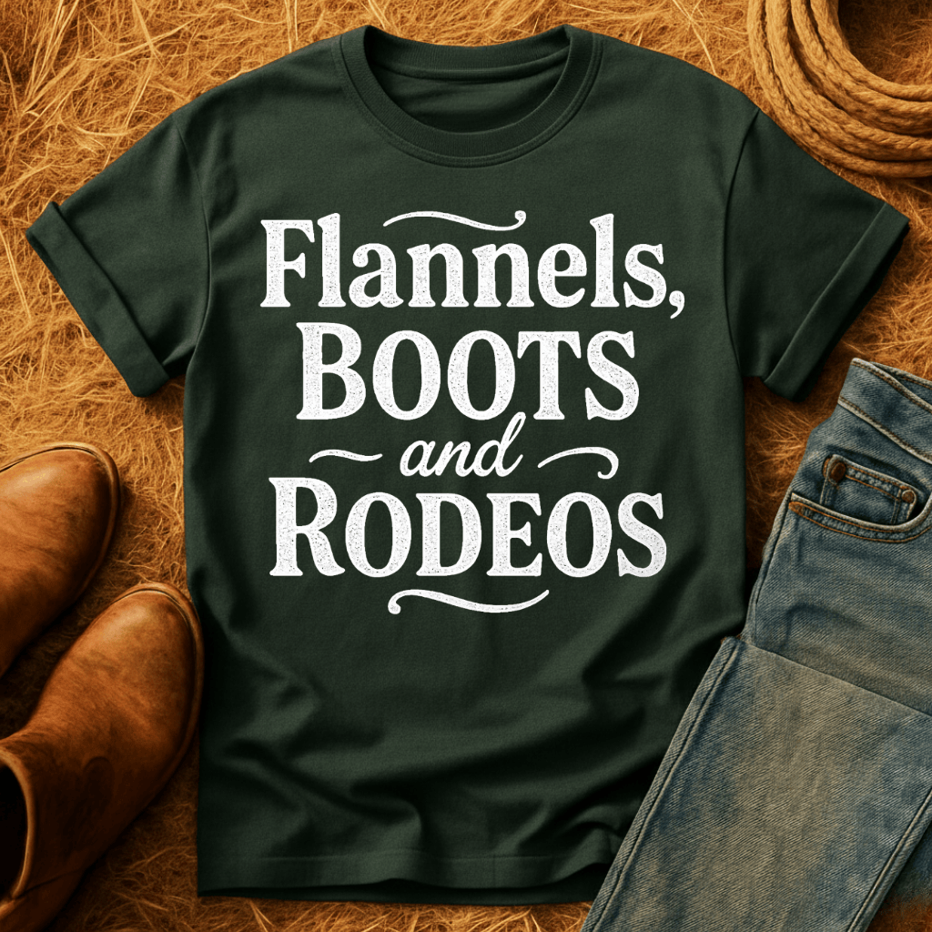 Flannels, Boots, & Rodeos T-Shirt