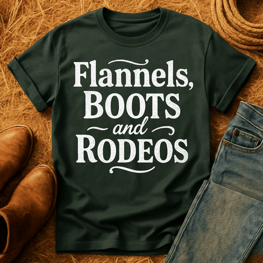 Flannels, Boots, & Rodeos T-Shirt