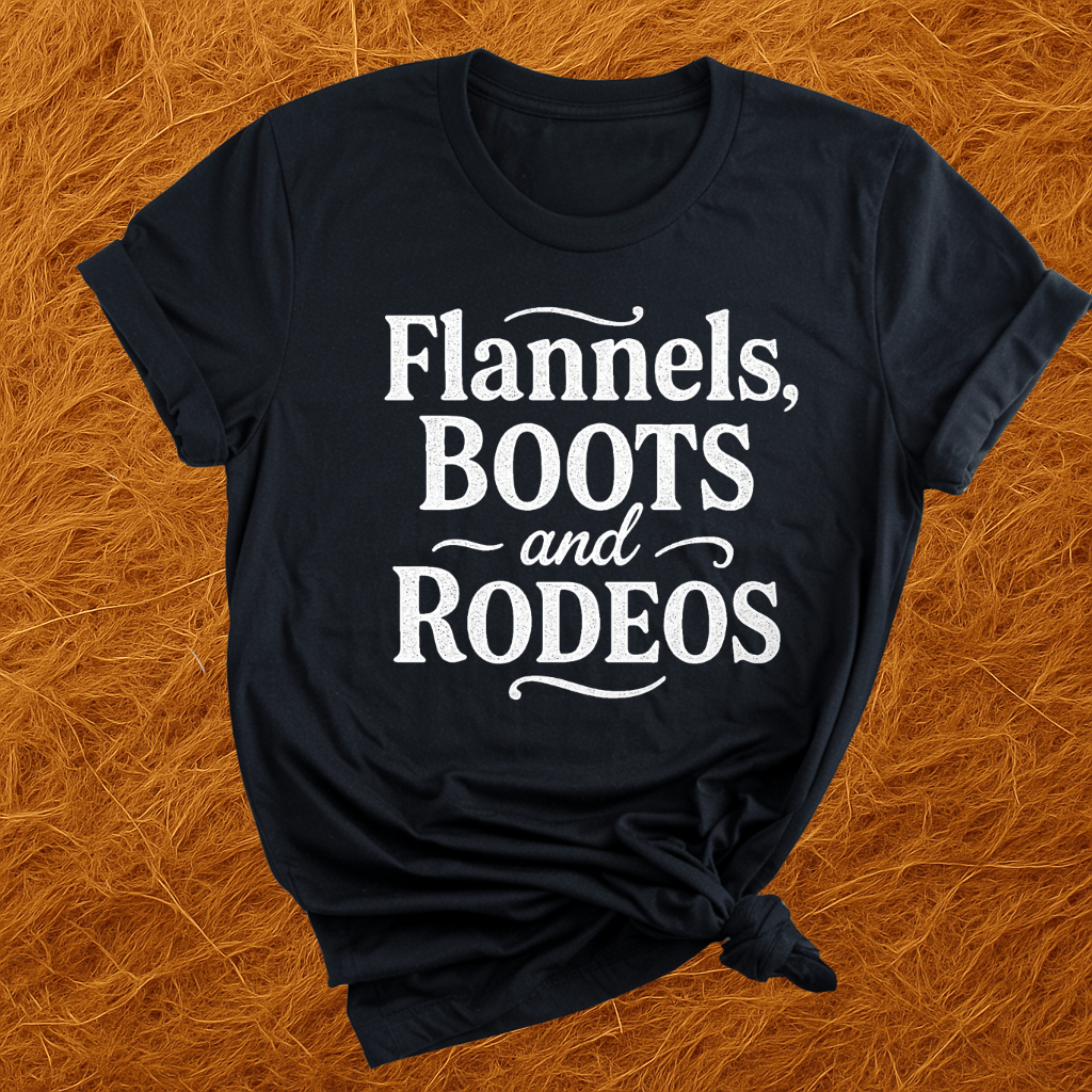 Flannels, Boots, & Rodeos T-Shirt