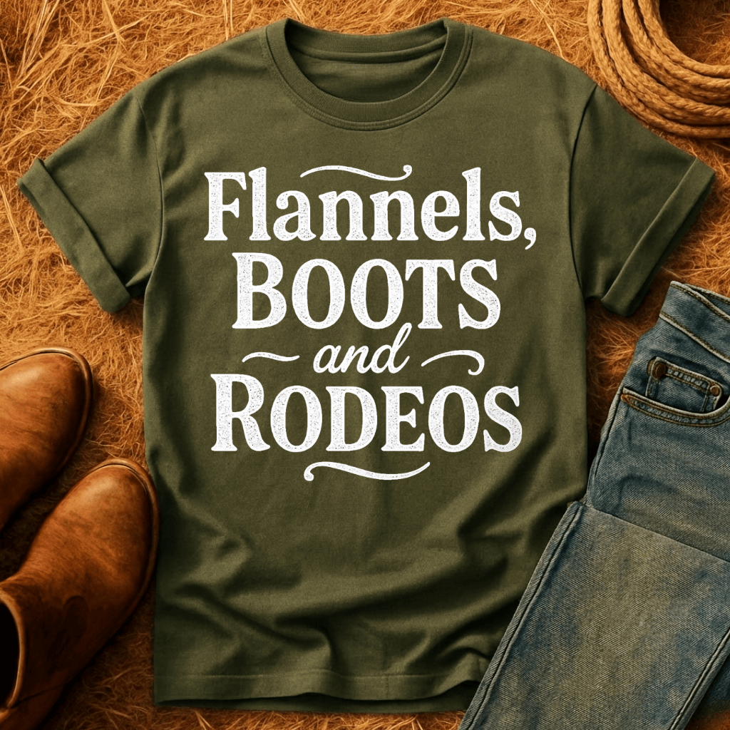 Flannels, Boots, & Rodeos T-Shirt