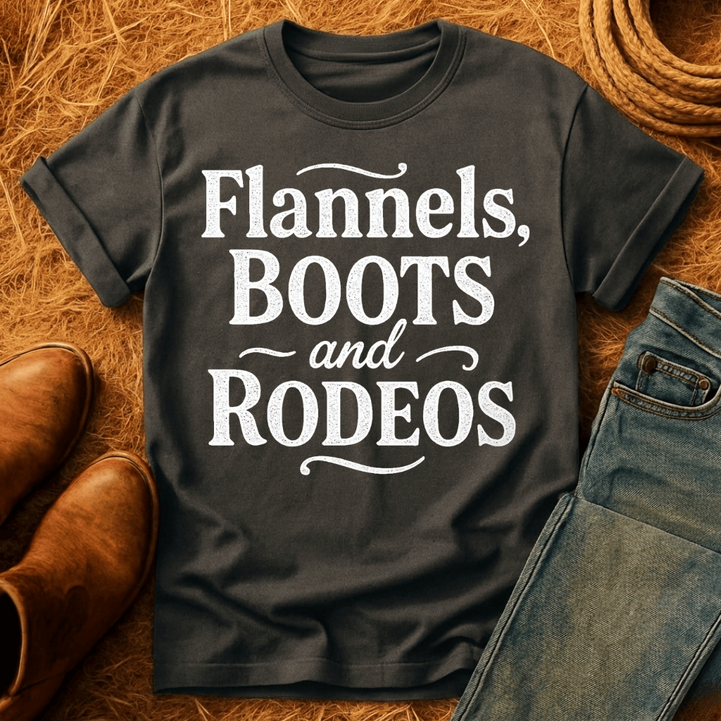 Flannels, Boots, & Rodeos T-Shirt