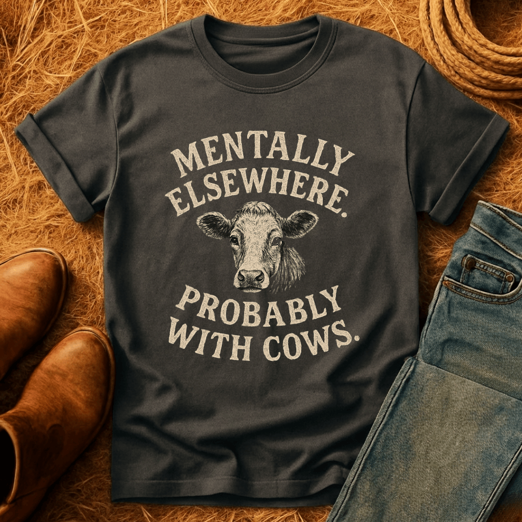 Mentally With Cows T-Shirt