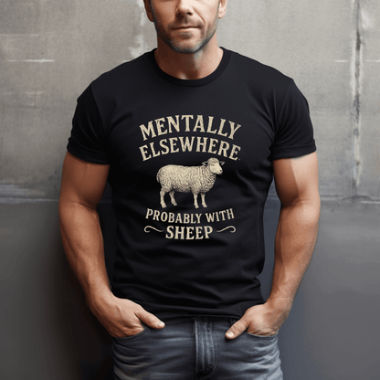 Mentally With Sheep T-Shirt