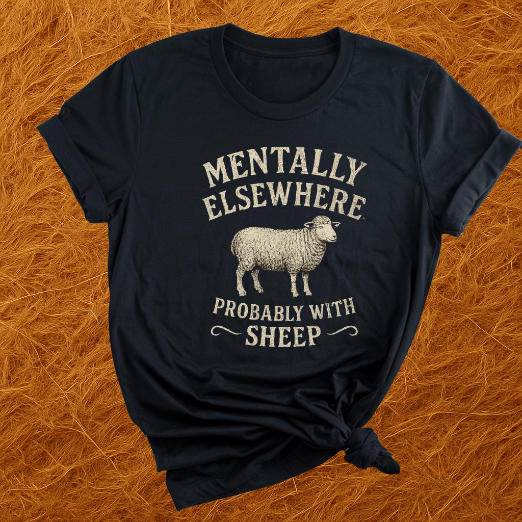 Mentally With Sheep T-Shirt