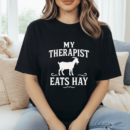 Goat Therapist Eats Hay T-Shirt