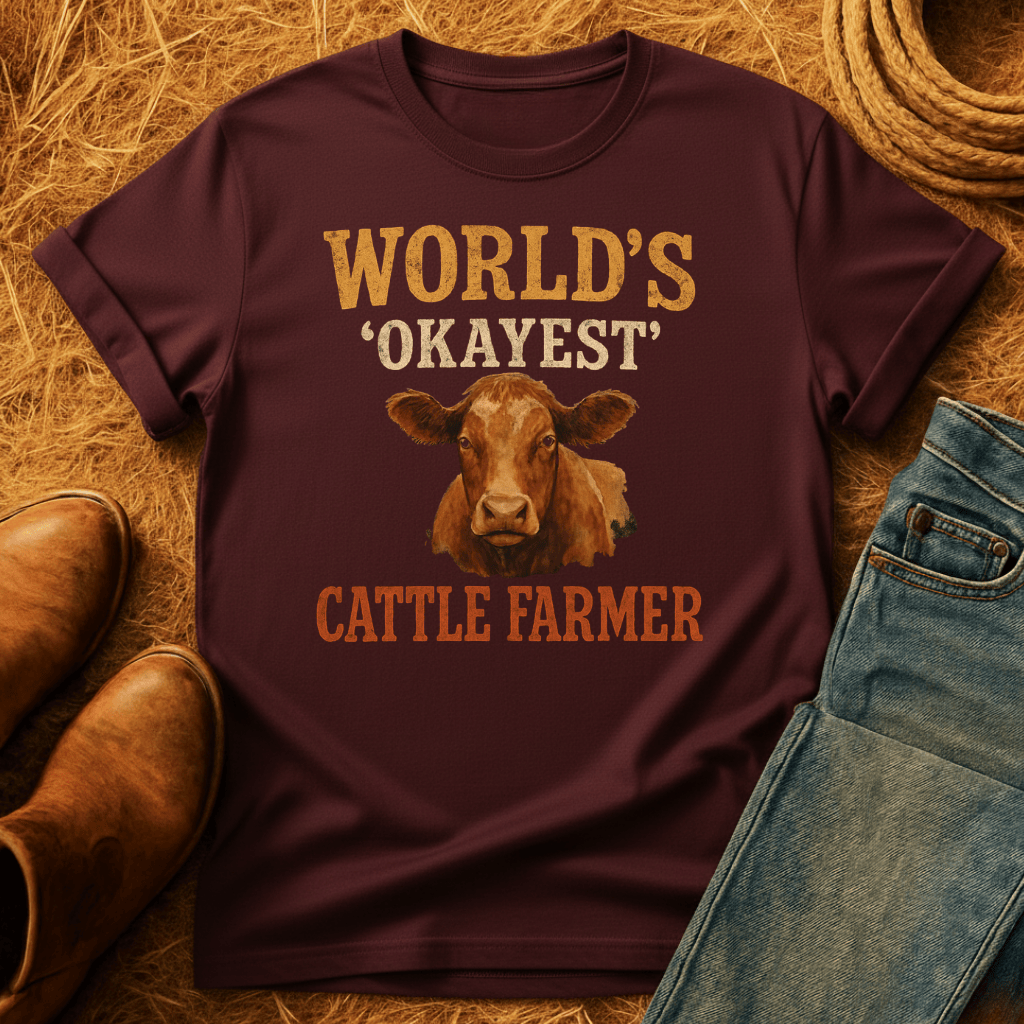 Okayest Cattle Farmer T-Shirt