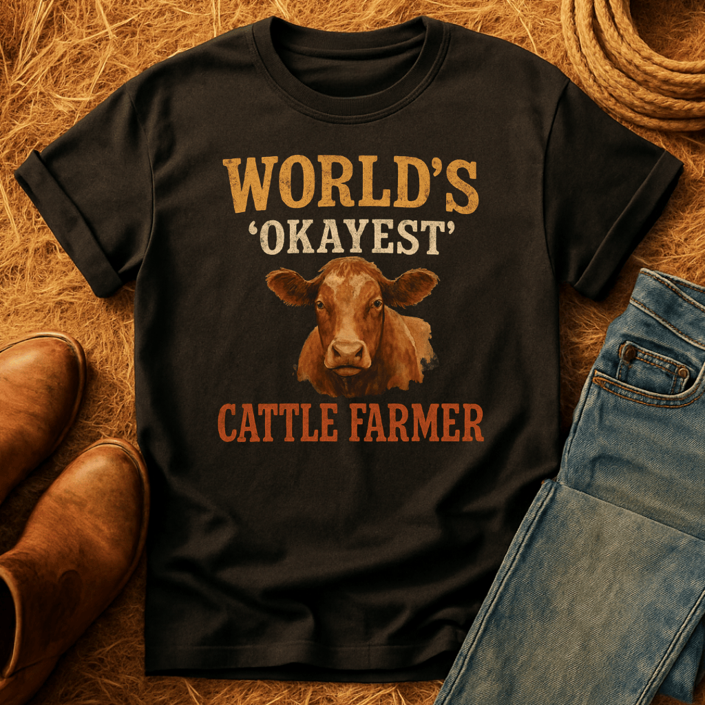 Okayest Cattle Farmer T-Shirt
