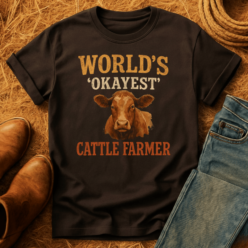 Okayest Cattle Farmer T-Shirt