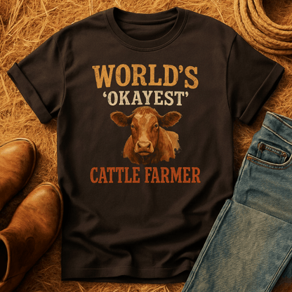 Okayest Cattle Farmer T-Shirt