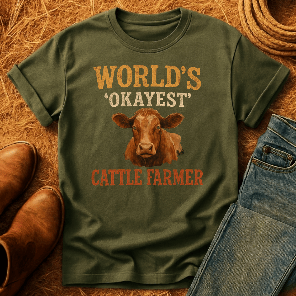 Okayest Cattle Farmer T-Shirt