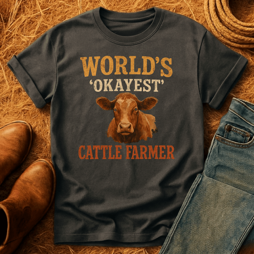 Okayest Cattle Farmer T-Shirt