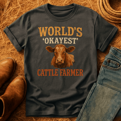 Okayest Cattle Farmer T-Shirt