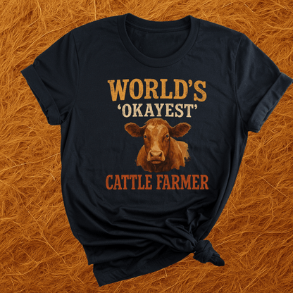 Okayest Cattle Farmer T-Shirt