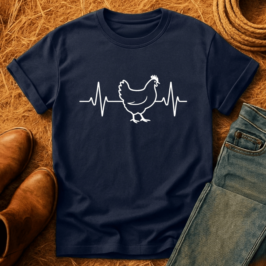 Chicken Heart Beat T-Shirt