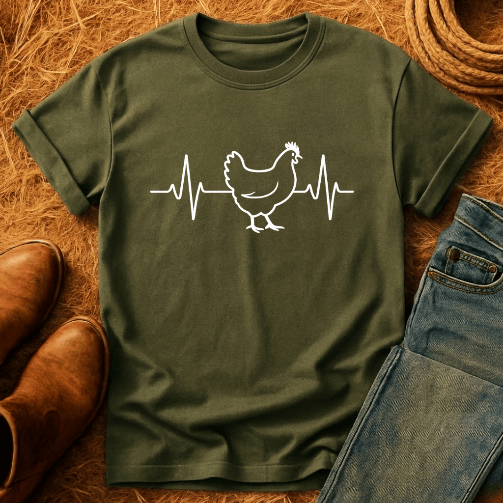 Chicken Heart Beat T-Shirt