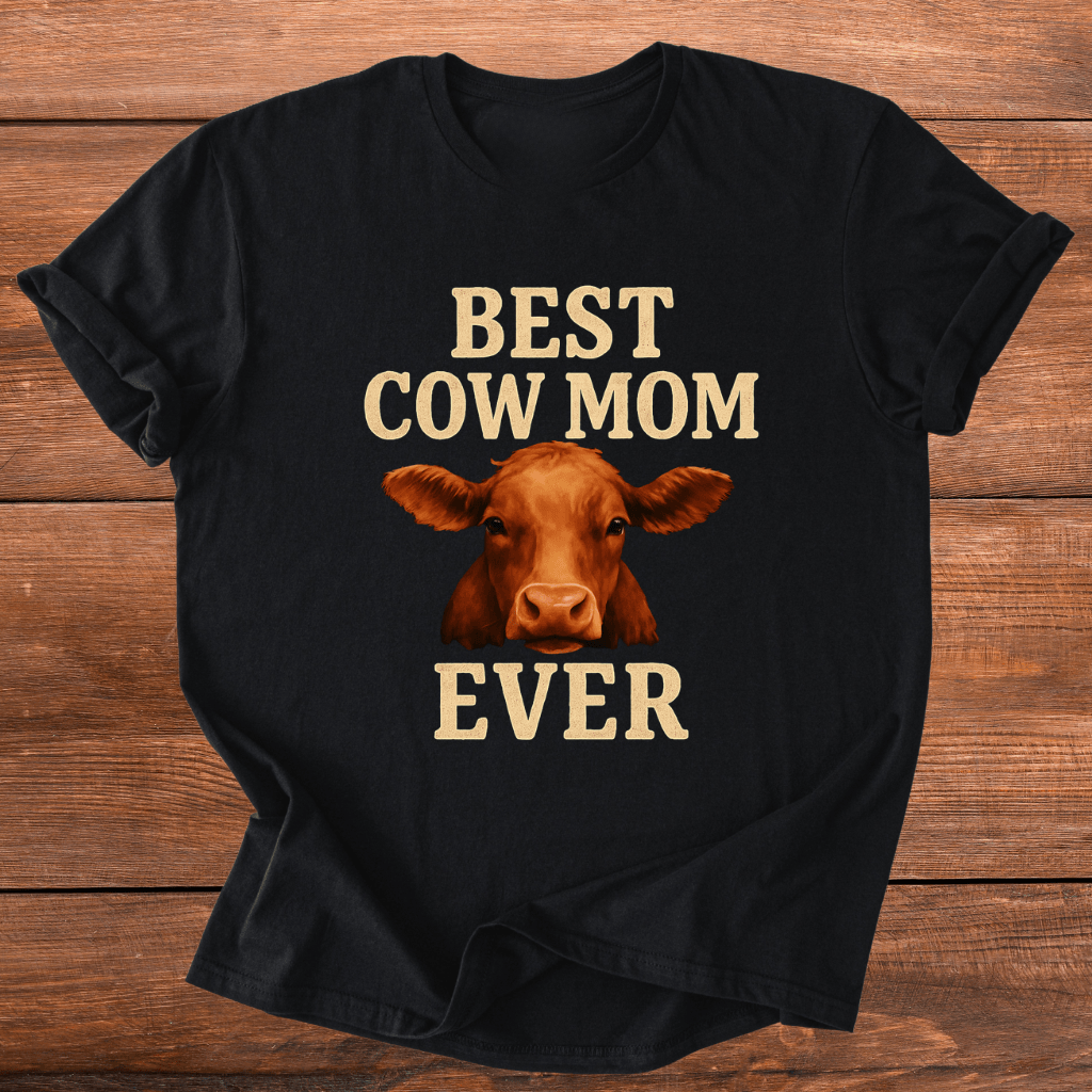 Best Cow Mom T-Shirt