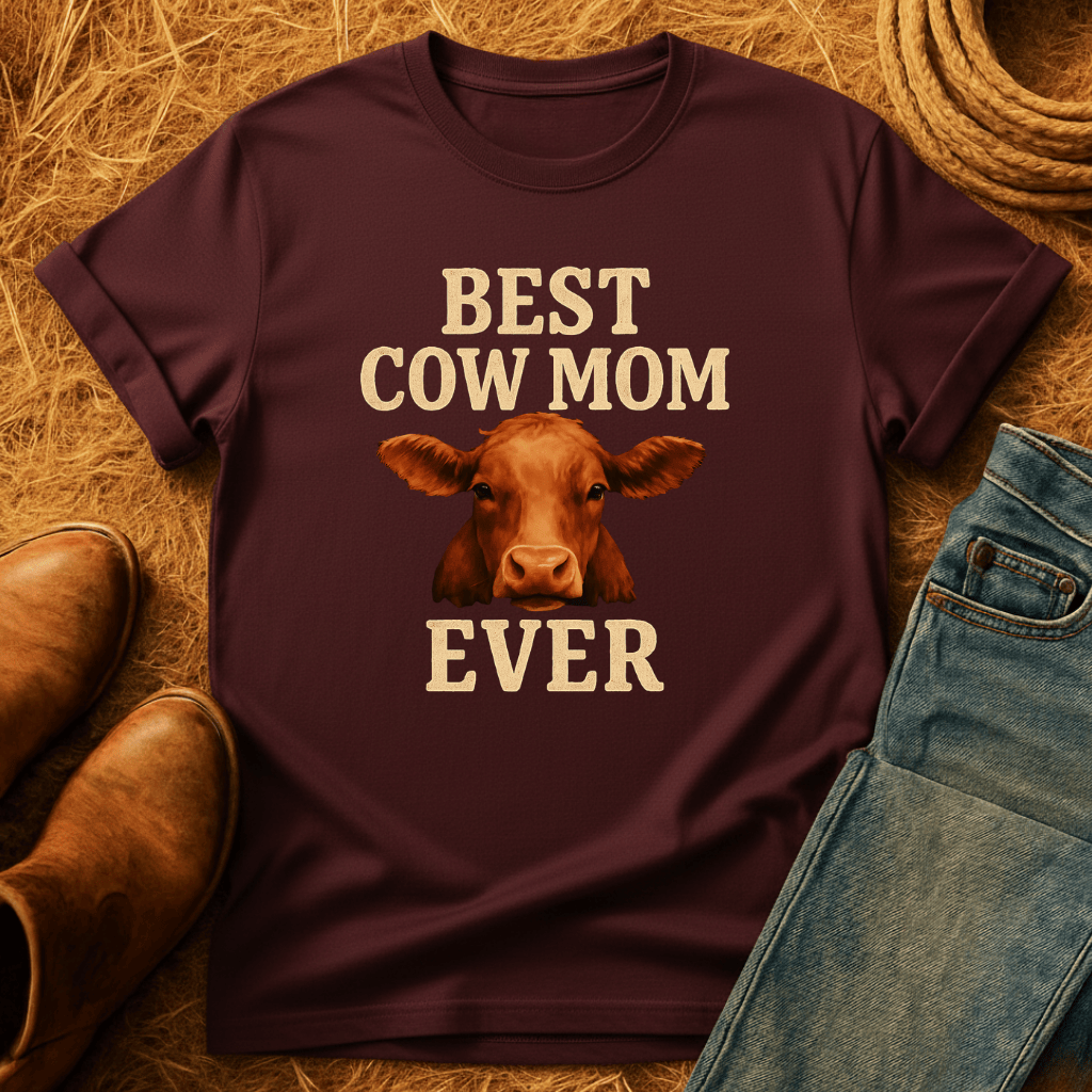 Best Cow Mom T-Shirt