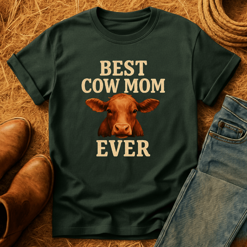 Best Cow Mom T-Shirt