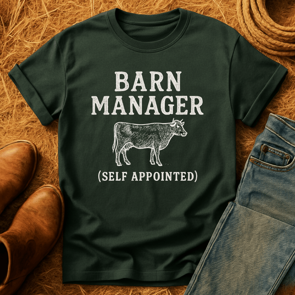 Barn Manager Cow T-Shirt