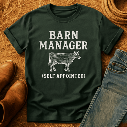 Barn Manager Cow T-Shirt
