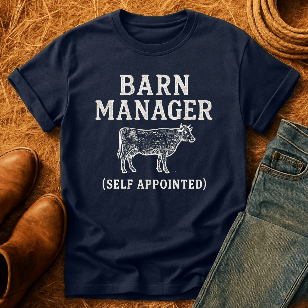 Barn Manager Cow T-Shirt