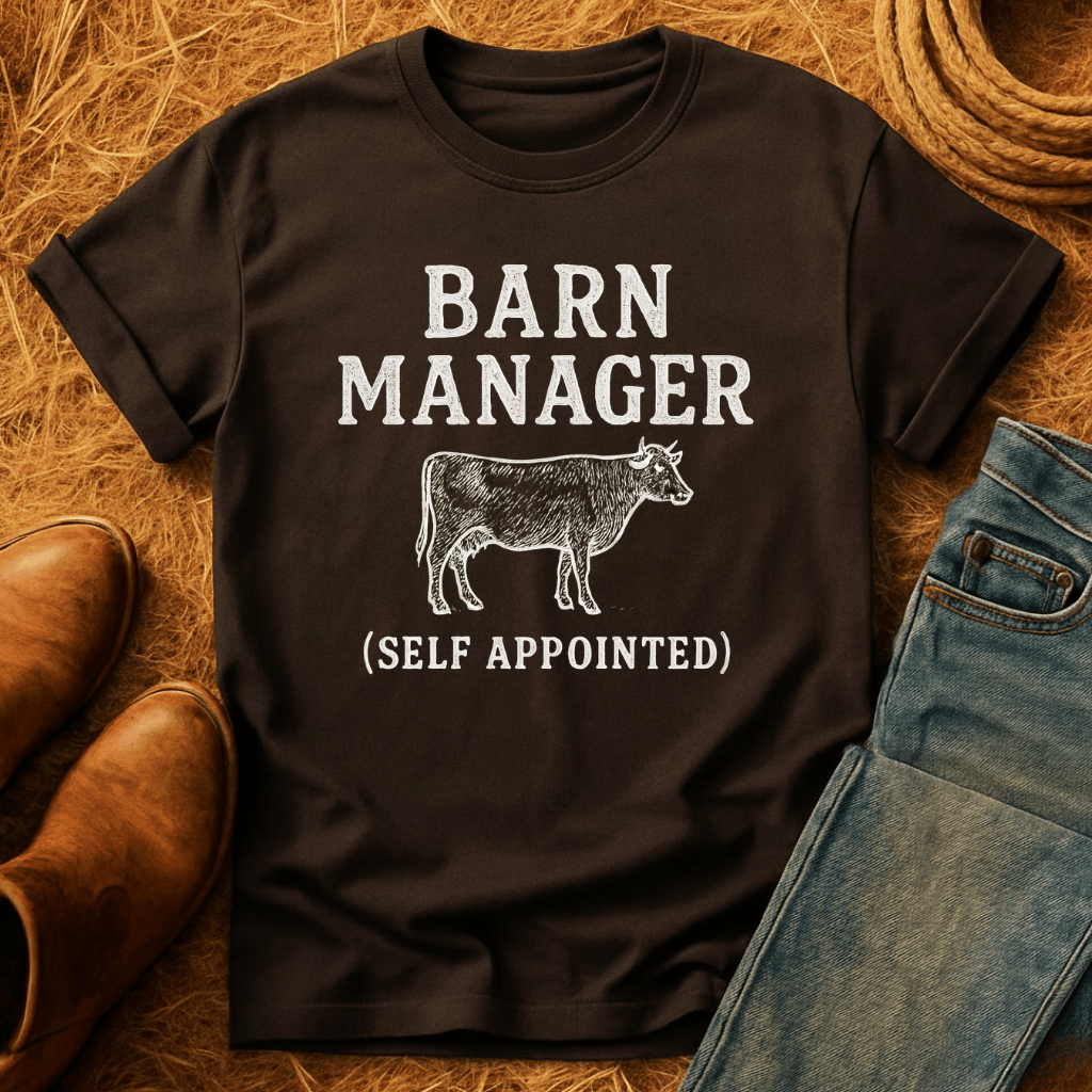 Barn Manager Cow T-Shirt
