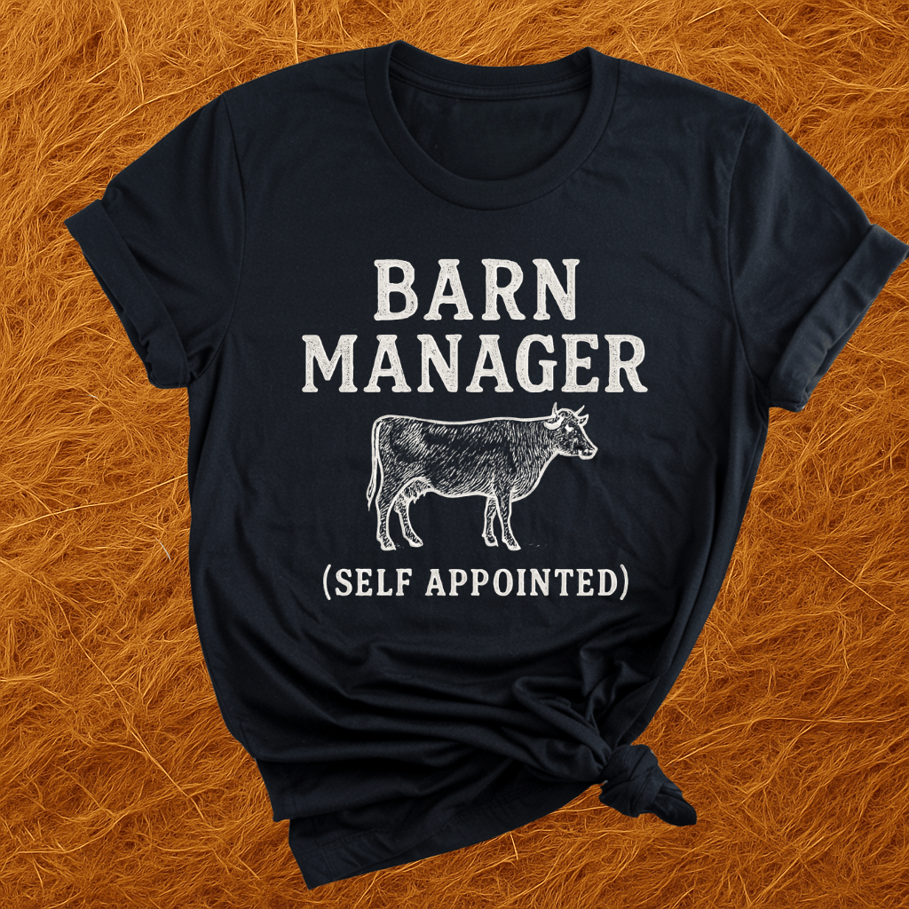 Barn Manager Cow T-Shirt