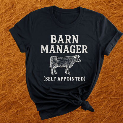Barn Manager Cow T-Shirt