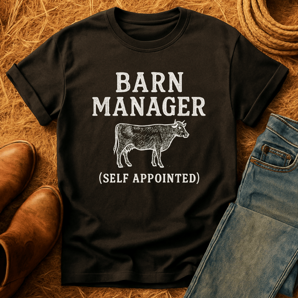 Barn Manager Cow T-Shirt