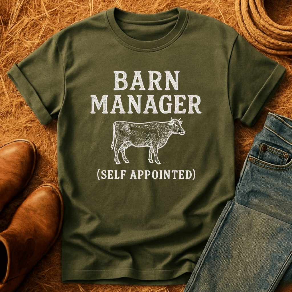 Barn Manager Cow T-Shirt