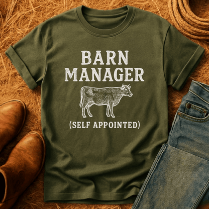 Barn Manager Cow T-Shirt