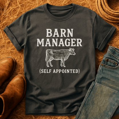 Barn Manager Cow T-Shirt